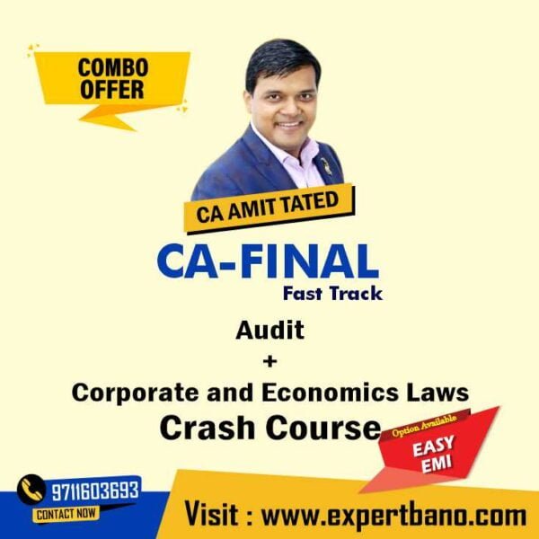 15 CA FINAL audit Corporate and Economics Laws combo Crash Course – CA Amit Tated